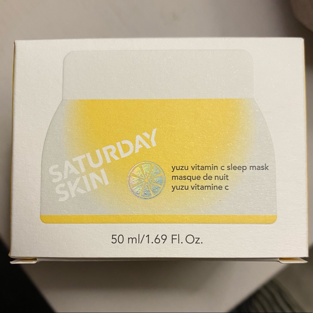 Saturday Skin yuzu vitamin c sleep mask